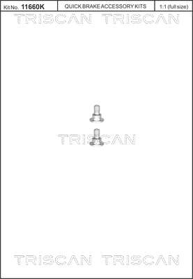 TRISCAN Schraubensatz, Bremsscheibe