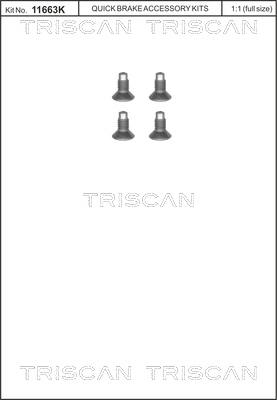 TRISCAN Schraubensatz, Bremsscheibe