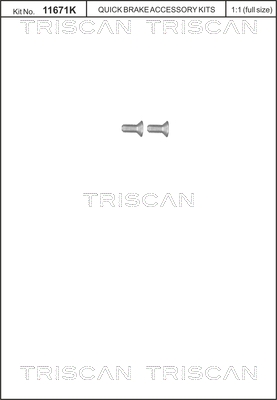 TRISCAN Schraubensatz, Bremsscheibe